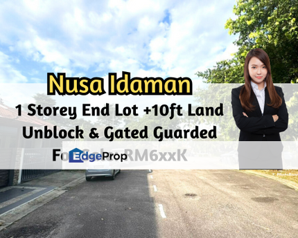 Nusa Idaman, Iskandar Puteri (Nusajaya), Johor, 1 Storey End Lot with 10ft Land, Unblock View, Gated Guarded, Johor, Nusajaya