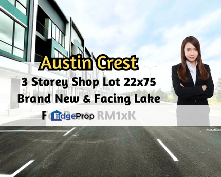 Emerald 1, Crest Austin, Johor Bahru, Johor, 3 Storey Shop Lot, Brand New, Facing Lake, Johor, Johor Bahru