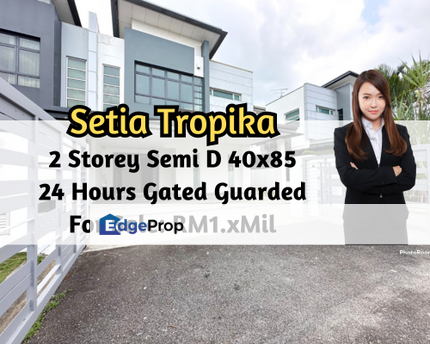 Setia Tropika, Setia Tropika, Johor, 2 Storey Semi D 40x85, 24 Hrs Gated Guard, 4 plus 1 Bed, Johor, Setia Tropika