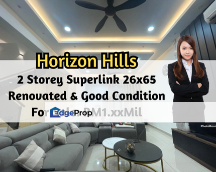 Horizon Hills The Green, Iskandar Puteri, Johor, 2 Storey Superlink 26x65, Renovated, Perfect Condition, Johor, 