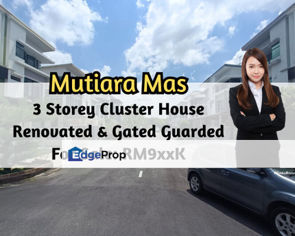 Opal @ Mutiara Mas, Skudai, Johor, 3 Storey Cluste, 5 Bed, Renovated, Gated Guarded, Johor, Skudai