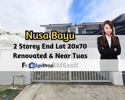 Taman Nusa Bayu, Iskandar Puteri (Nusajaya), Johor, 2 Storey End Lot, Near Tuas, Renovated, 4 Bedroom, Johor, Nusajaya