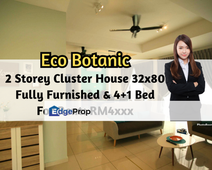 Eco Botanic, Iskandar Puteri (Nusajaya), Johor, 2 Storey Cluster 32x80, Fully Furnished, 4 plus 1 Bedroom, Johor, Nusajaya