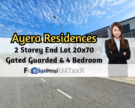 Ayera Residence, Masai, Johor, 2 Storey End Lot, Gated Guard, Good Location, 4 Bedroom, Johor, Masai