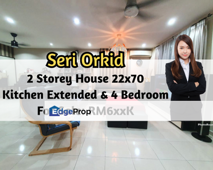 Taman Sri Orkid, Skudai, Johor, 2 Storey House 22x70, Kitchen Extended, Good Condition, Johor, Skudai