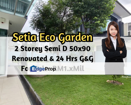 Setia Eco Garden, Gelang Patah, Johor, 2 Storey Semi D 50x90, Renovated, 24 Hrs Gated Guard, Johor, Gelang Patah