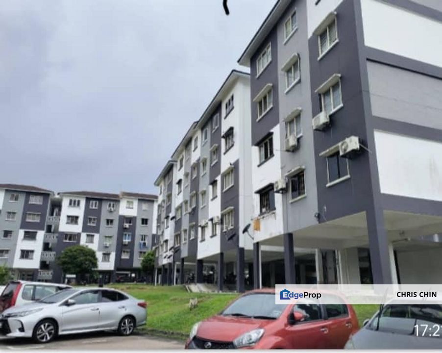 Pelangi Indah Medium Cost Flat 3 Bed Room For Sale , Johor, Ulu Tiram