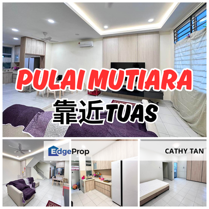 靠近 Tuas 最近旺起来了 Taman Pulai Mutiara 排楼出售🔥Camellia, Johor, Johor Bahru