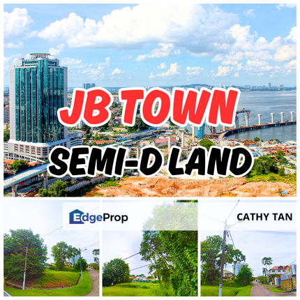 JB Town 坡底靠近 CIQ 有 2片半独立地皮一起出售🔥, Johor, Johor Bahru