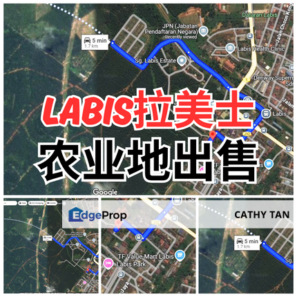 新山•拉美士 Labis 农业地皮出售🔥靠近市区, Johor, Segamat