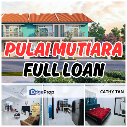 FULL LOAN + CASH OUT 靠近 Tuas 最近旺起来了 Taman Pulai Mutiara 排楼出售🔥Dahlia, Johor, Johor Bahru