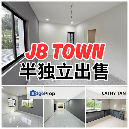 新山坡底 JB Town 靠近Summerscape 高级公寓稀有双层半独立出售🔥<5公里到 CIQ 的全装修省荷包钱适合自住也是投资Airbnb民宿好康, Johor, Johor Bahru