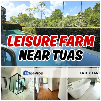 外国人耳熟的高级住宅区 Leisure Farm部分家具双层独立洋房Bungalow出售🔥, Johor, Gelang Patah