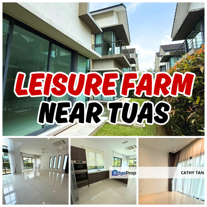 Leisure Farm 外国人耳熟的高级住宅区部分家具双层半独立Semi-D出售🔥, Johor, Gelang Patah