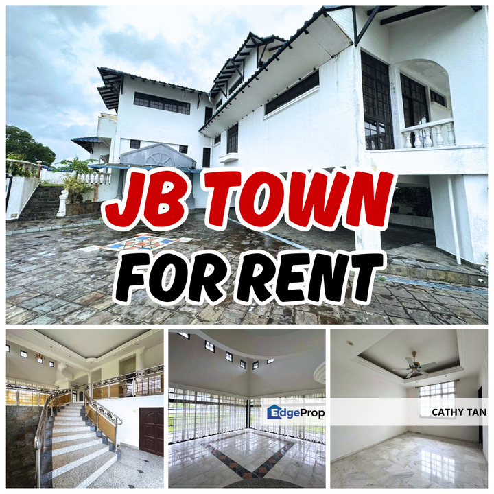 JB Town新山坡底Bukit Kesenangan围篱保安区洋房招租🔥重点5km到CIQ/RTS 而且低密度环境宁静拥有大大的草地和私人空间, Johor, Johor Bahru
