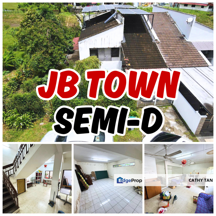 JB Town新山坡底Pelangi有SemiD出售🔥适合找靠近CIQ/RTS的投资者, Johor, Johor Bahru
