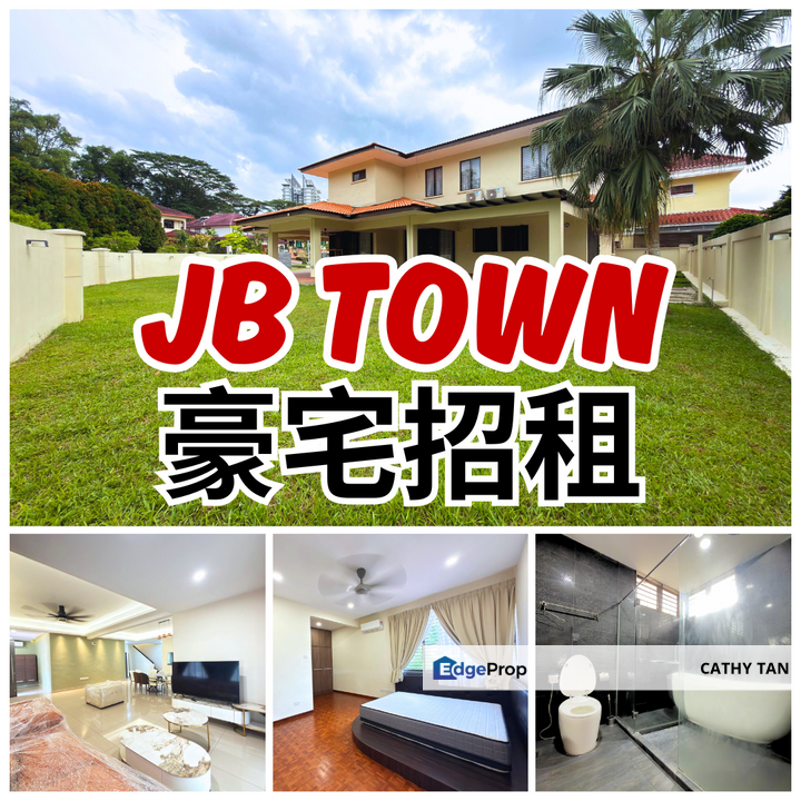新山坡底 JB Town 拎包入住围篱保安区洋房🔥<5km CIQ/RTS 低密度环境宁静屋主刚刷新单位, Johor, Johor Bahru