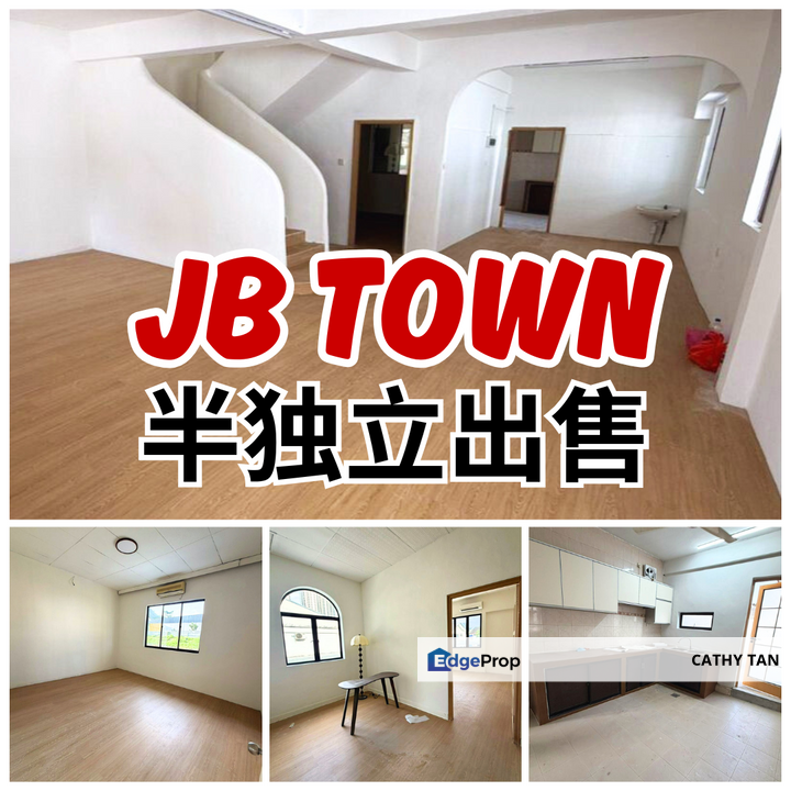 <10km抵达CIQ黄金地点JB Town Area保安区双层半独立出售🔥Taman Majidee, Johor, Johor Bahru