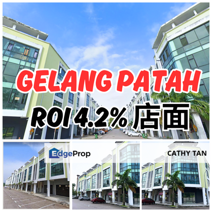 ROI 4.2% 店面出售 Gelang Patah, Johor, Gelang Patah