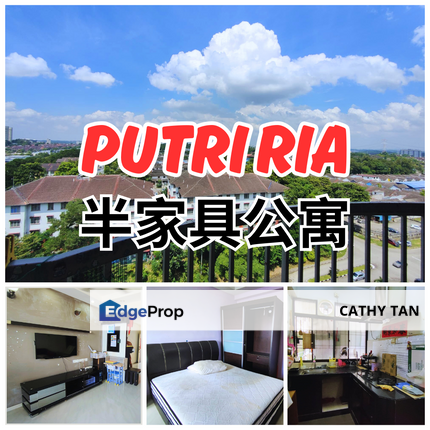 Putri Ria 成熟方便区还包家具的公寓出售, Johor, Masai