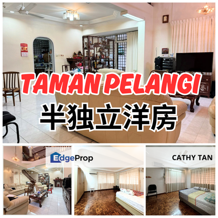 Taman Pelangi 稀有坡底半独立洋房出售！, Johor, Johor Bahru