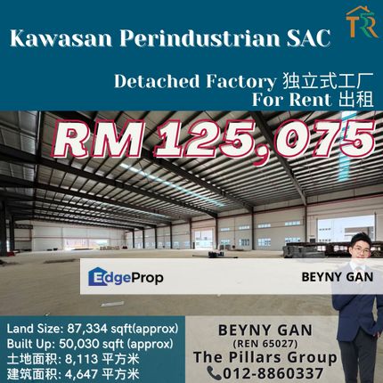 (Kawasan Perindustrian SAC, Senai Airport City) Detached Factory, Johor, Senai