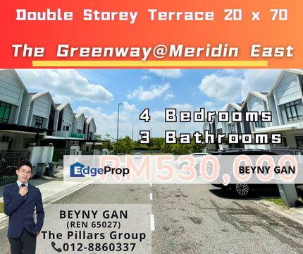 (The Greenway @ Meridin East, Kota Masai) Double Storey Terrace House, Johor, Pasir Gudang
