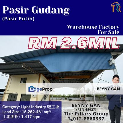 (Pasir Putih, Pasir Gudang) Warehouse Factory, Johor, Pasir Gudang