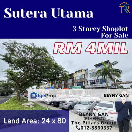 (Sutera Utama) 3 Storey Shoplot, Johor, Skudai