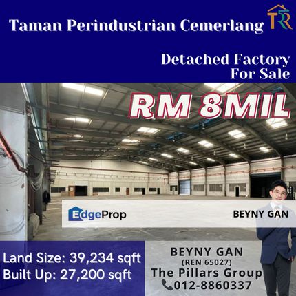 (Taman Perindustrian Cemerlang) Detached Factory, Johor, Ulu Tiram