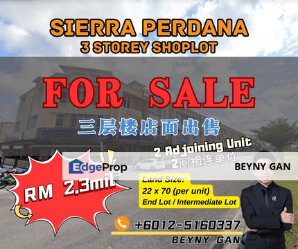 (Sierra Perdana) 3 Storey Shoplot Adjoining Unit, Johor, Masai
