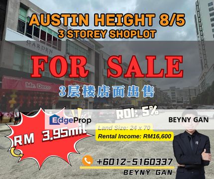 (Austin Height 8/5, Austin Height) 3 Storey Shoplot, Johor, Johor Bahru