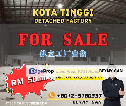 (Kota Tinggi) Detached Factory, Johor, Kota Tinggi