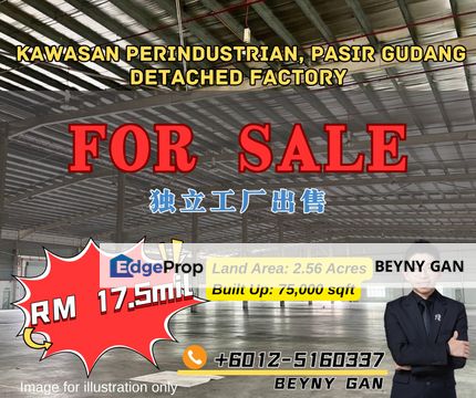 (Kawasan Perindustrian Pasir Gudang) Detached Factory, Johor, Pasir Gudang