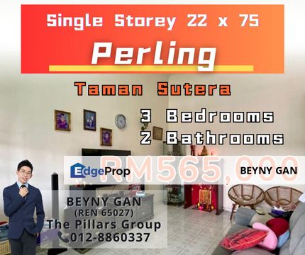 Taman Sutera / Taman Perling Single Storey Terrace House, Johor, 