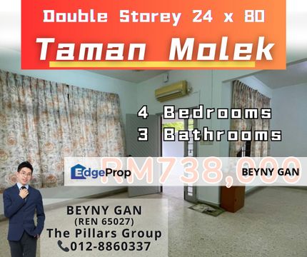 (Jalan Molek 2/x, Taman Molek) Double Storey Terrace House, Johor, Johor Bahru