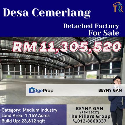 (Desa Cemerlang) Detached Factory, Johor, Ulu Tiram