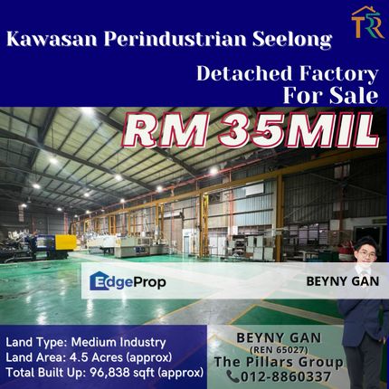 (Kawasan Perindustrian Seelong Senai) Detached Factory, Johor, Senai