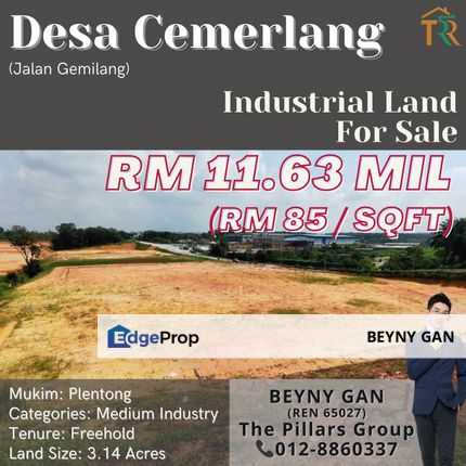 (Jalan Gemilang @ Desa Cemerlang) Industrial Land, Johor, Ulu Tiram