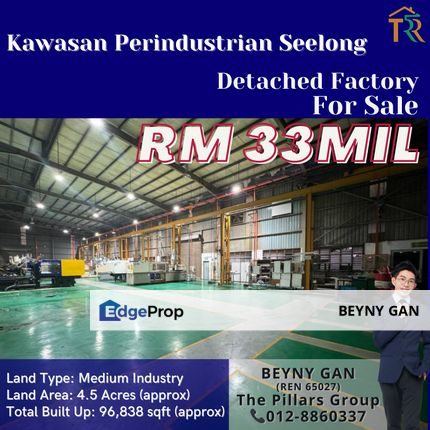 (Kawasan Perindustrian Seelong Senai) Detached Factory, Johor, Senai