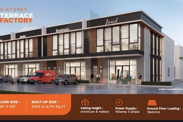 Akasia Business Park @ Ulu Tiram, Bandar Cemerlang 2 Storey Terrace Factory For Sale