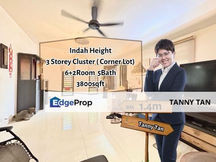 Indah Height@Taman Skudai Indah 2_3 Storey Cluster (Corner Lot)_6Room5Bath_3800sqft, Johor, Skudai