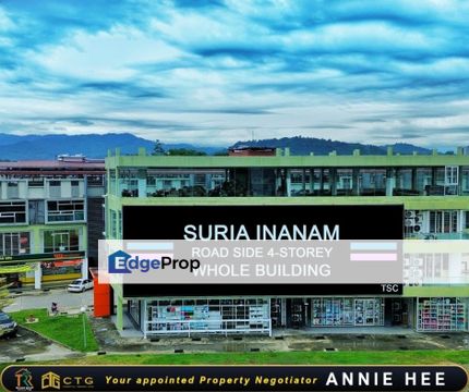 Suria Inanam Roadside 3+1 Storey Whole Building For Sale, Sabah, Inanam
