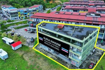 Suria Inanam Roadside 3+1 Storey Whole Building For Sale