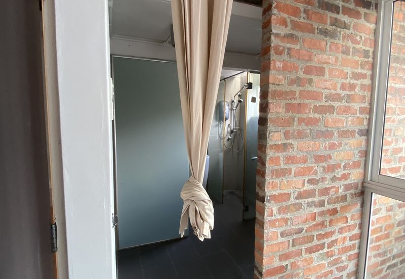 Renovated 1,260 sqft double-storey in Lorong Kurau, Bangsar: 3 beds, 2 baths, extended kitchen, chic brick walls—prime location!