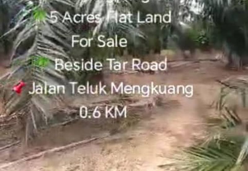 Malaysia Selangor  Telok Panglima Garang  🌴Sijangkang  🌴5 Acres Flat Land For Sale  🌴Beside Tar Road 📌Jalan Teluk Mengkuang 0.6 KM