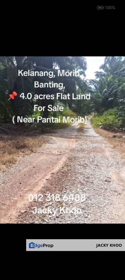 Kelanang, Morib, Banting,  📌 4.0 acres Flat Land For Sale  ( Near Pantai Morib), Selangor, Banting