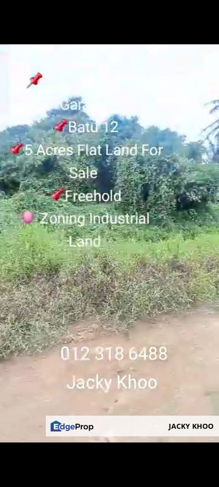 Telok Panglima Garang, Kuala Langat,  📌5 Acres Flat Land For Sale  📌Freehold 🎈 Zoning Industrial Land, Selangor, Telok Panglima Garang