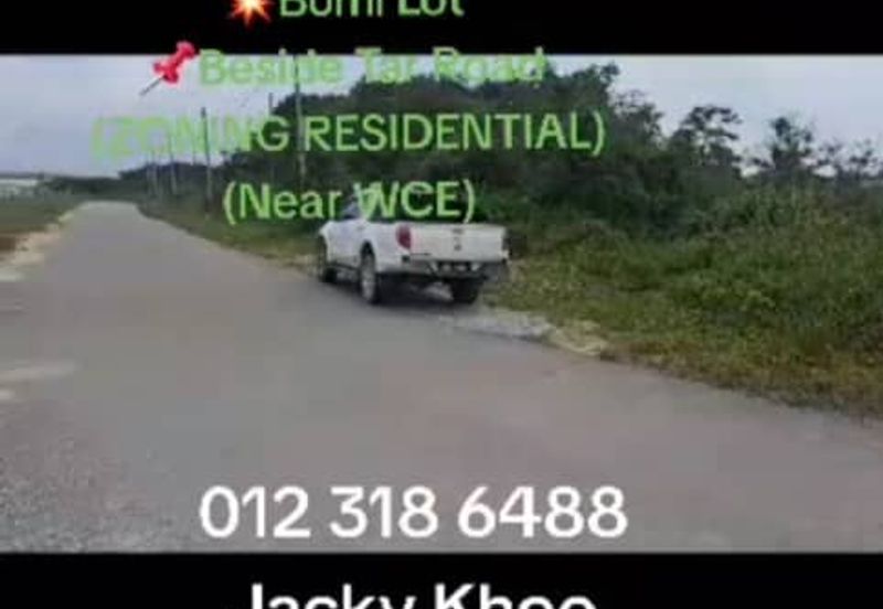 Telok.Panglima.Garang,  Kuala Langat,  📌2.5 Acres Corner Land for Sale 💥Bumi Lot  📌Beside Tar Road  (ZONING RESIDENTIAL) (BESIDE WCE)