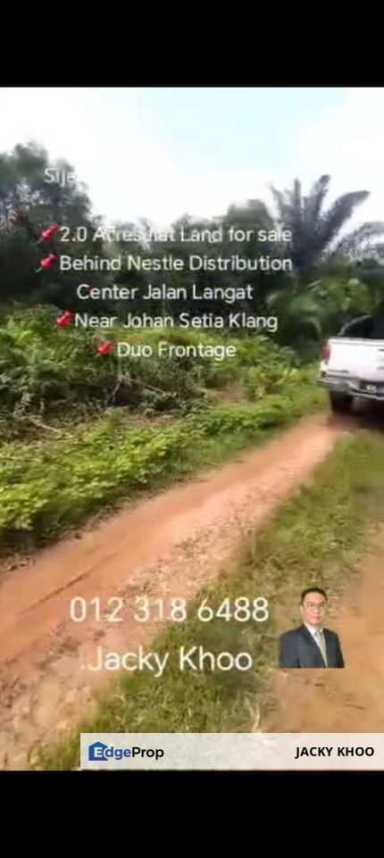 Sijangkang. Telok Panglima Garang.  📌2.0 Acres flat Land for sale 📌Behind Nestle Distribution Center Jalan Langat 📌Near Johan Setia Klang 📌Duo Fro, Selangor, Telok Panglima Garang